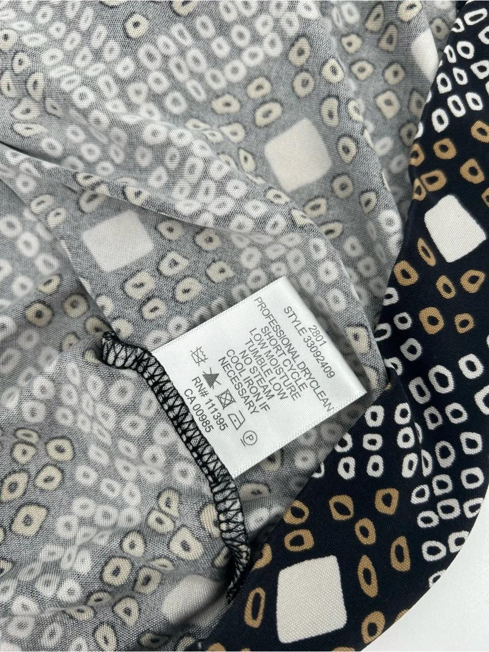 Tory Burch 100% Silk Sleeveless Wrap Dress Geometric EUC Small